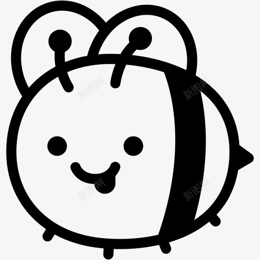 调皮蜜蜂表情图标svg_新图网 https://ixintu.com 情感 感觉 蜜蜂 表情 调皮
