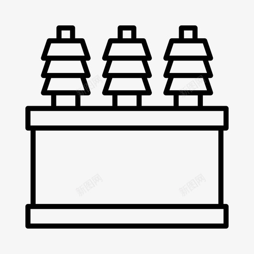 电箱电工电源图标svg_新图网 https://ixintu.com 电工 电源 电箱 电话线