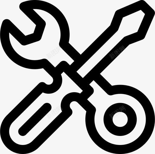 工具开发63线性图标svg_新图网 https://ixintu.com 工具 开发 线性