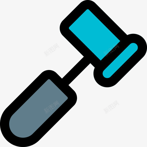 锤子设置6线性颜色图标svg_新图网 https://ixintu.com 线性 设置 锤子 颜色