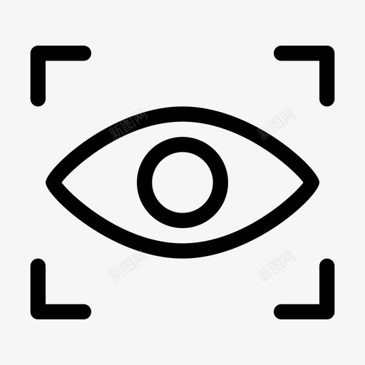 视网膜扫描眼睛虹膜图标svg_新图网 https://ixintu.com 安全 扫描 眼睛 虹膜 视网膜