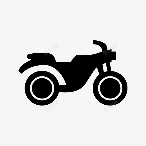 摩托车竞技运动图标svg_新图网 https://ixintu.com 交通 摩托车 竞技 车辆 运动