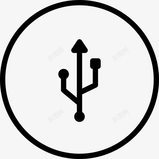 Usb多媒体控制选项轮廓图标svg_新图网 https://ixintu.com 多媒体 控制 轮廓 选项
