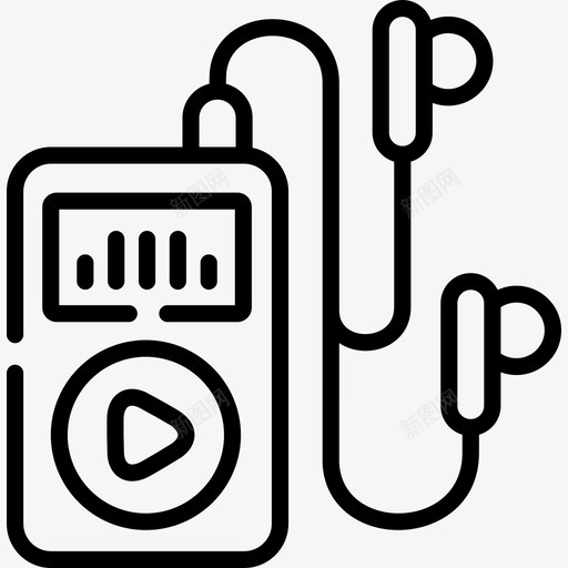 Ipod业余爱好和自由时间11线性图标svg_新图网 https://ixintu.com Ipod 业余爱好 时间 线性 自由
