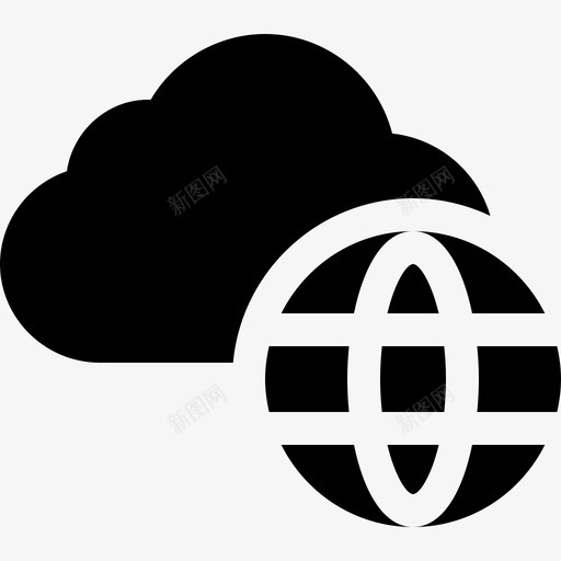 托管云计算38已填充图标svg_新图网 https://ixintu.com 云计算 填充 托管