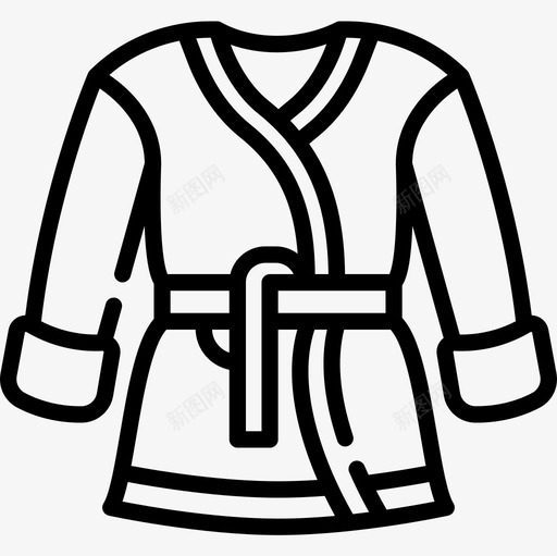 浴绳衣服108直线型图标svg_新图网 https://ixintu.com 浴绳 直线 线型 衣服