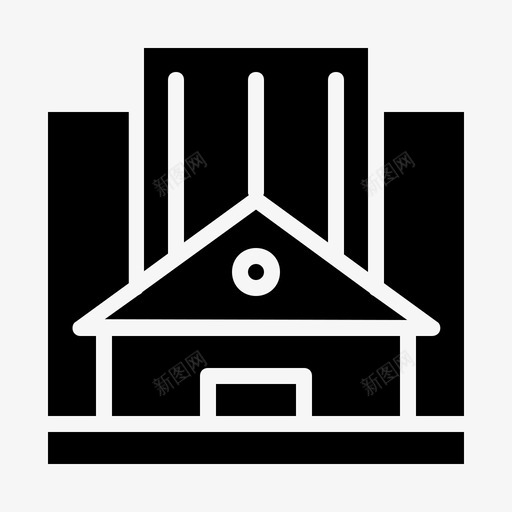 建筑公司办公室图标svg_新图网 https://ixintu.com 公司 办公室 城镇 建筑
