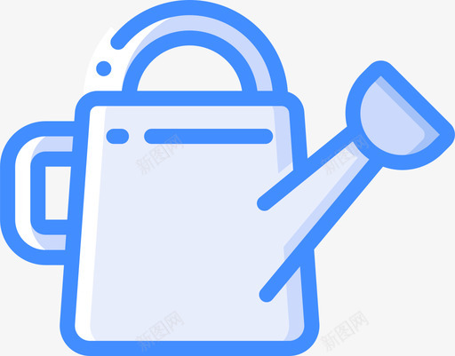 水壶塑料制品4蓝色图标svg_新图网 https://ixintu.com 塑料制品 水壶 蓝色