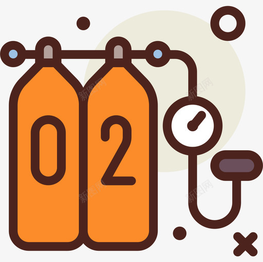 氧气罐潜水25线性颜色图标svg_新图网 https://ixintu.com 储气罐 气罐 氧气 潜水 线性 颜色