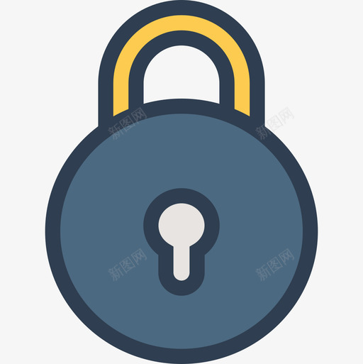 挂锁商务362线性颜色图标svg_新图网 https://ixintu.com 商务 挂锁 线性 颜色