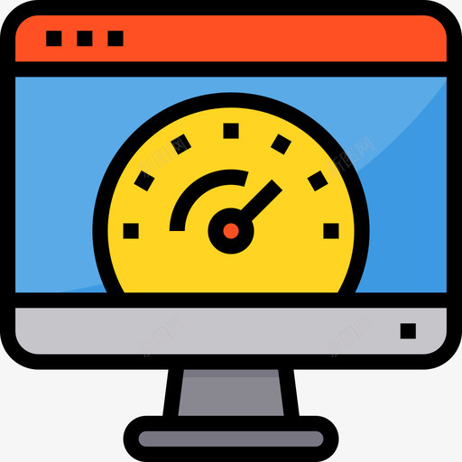 速度测试网站和windows界面5线颜色图标svg_新图网 https://ixintu.com 测试 界面 网站 速度 颜色