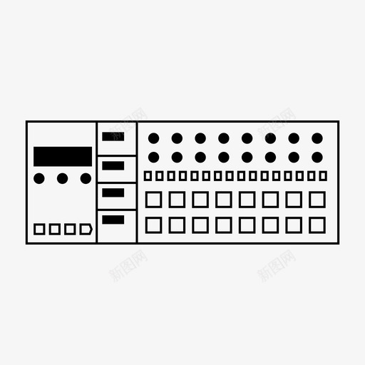 控制器电子乐器图标svg_新图网 https://ixintu.com midi 乐器 制作 控制器 电子 音乐 音乐制作