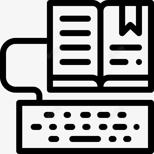 家庭作业在线学习34线性图标svg_新图网 https://ixintu.com 作业 在线学习 家庭 线性