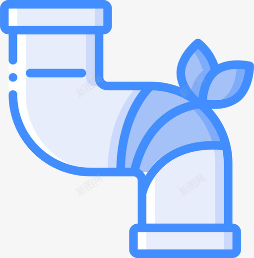 固定管道6蓝色图标svg_新图网 https://ixintu.com 固定 管道 蓝色