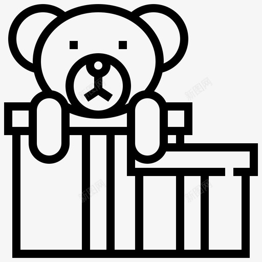 熊生日可爱图标svg_新图网 https://ixintu.com 厄尔 可爱 快乐 泰迪 生日 礼物