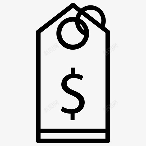 折扣商务半价图标svg_新图网 https://ixintu.com 价签 半价 商务 折扣