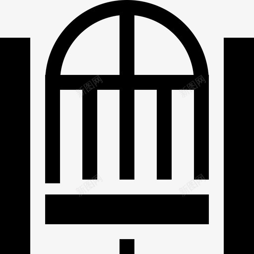 大门城市公园17号已满图标svg_新图网 https://ixintu.com 公园 城市 大门 已满