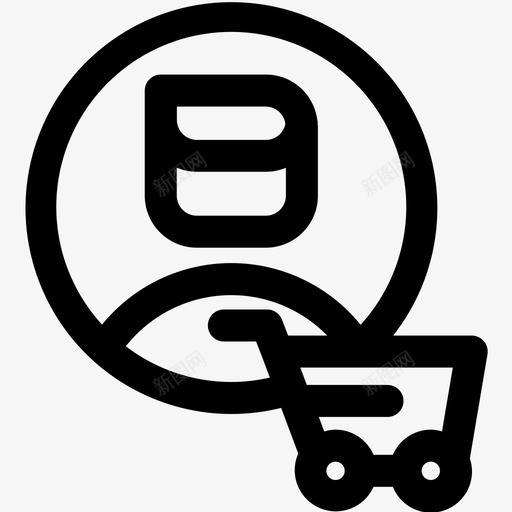 购物账号头像购物车图标svg_新图网 https://ixintu.com 个人资料 头像 网络营销 账号 购物 购物车