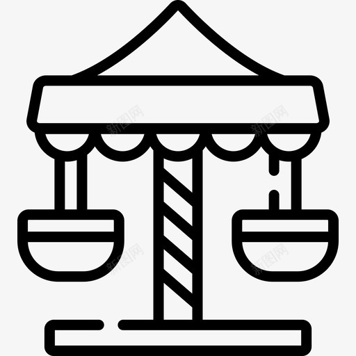 旋转木马游乐园47直线图标svg_新图网 https://ixintu.com 旋转 木马 游乐园 直线