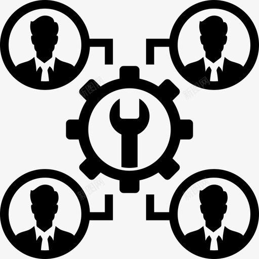 发展员工提升增强图标svg_新图网 https://ixintu.com 发展 员工 增加 增强 扭转 提升