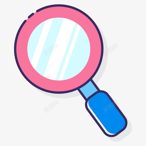 搜索传播媒介3线性颜色图标svg_新图网 https://ixintu.com 传播 媒介 搜索 线性 颜色