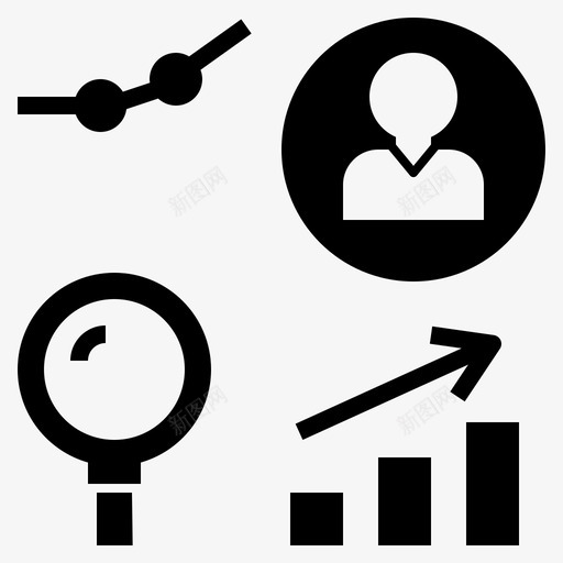 可衡量分析研究图标svg_新图网 https://ixintu.com 分析 参与 图示 客户 研究 统计 衡量