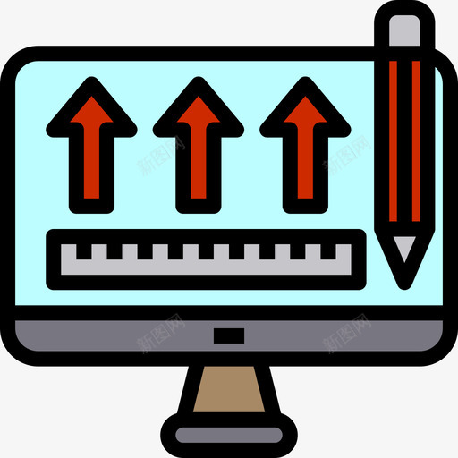 条形图项目管理22线颜色图标svg_新图网 https://ixintu.com 条形图 项目管理 颜色