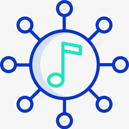 音乐音乐109轮廓色图标svg_新图网 https://ixintu.com 轮廓 音乐