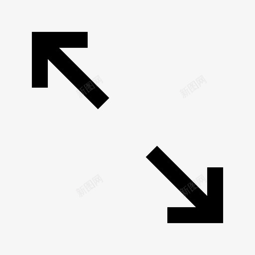 调整大小箭头放大图标svg_新图网 https://ixintu.com 大小 展开 放大 最大化 箭头 调整