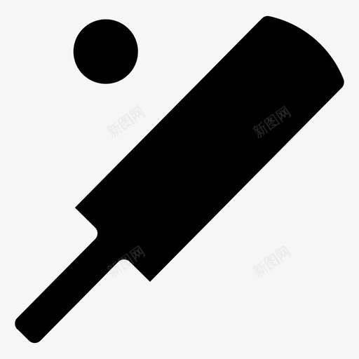 板球球游戏图标svg_新图网 https://ixintu.com 板球 游戏 运动 运动员