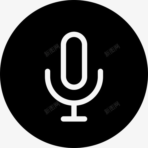 麦克风多媒体控制选项3字形图标svg_新图网 https://ixintu.com 多媒体 字形 控制 选项 麦克风