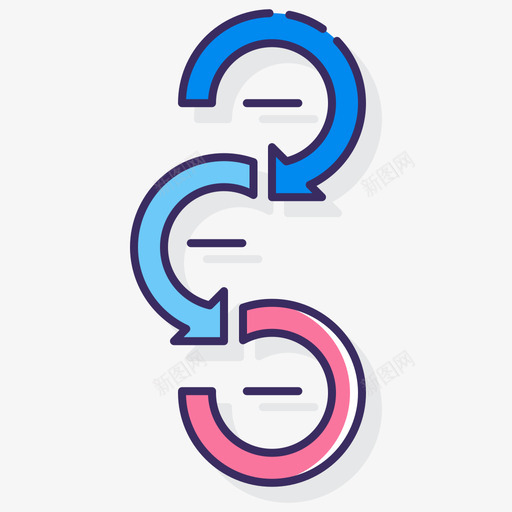 过程信息图5线颜色图标svg_新图网 https://ixintu.com 信息 图线 过程 颜色
