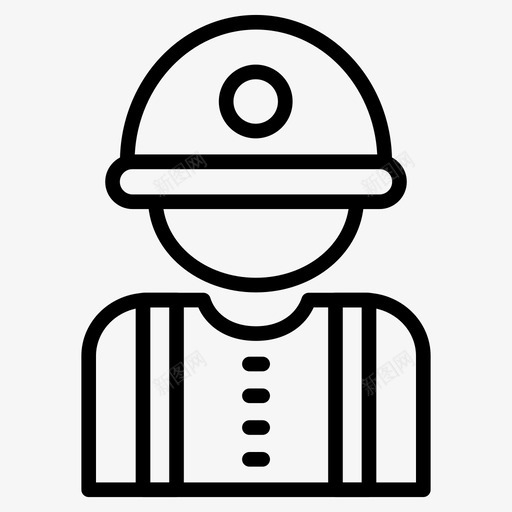 工程师施工员工图标svg_新图网 https://ixintu.com 人员 员工 图标 工人 工程师 施工 施工员 线图