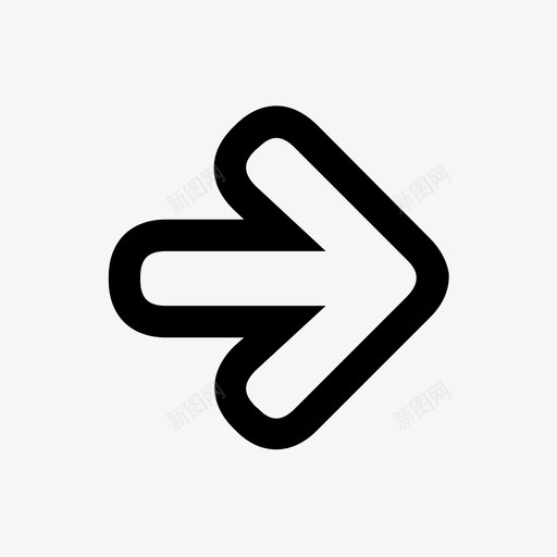 右箭头指路图标svg_新图网 https://ixintu.com 指路 箭头
