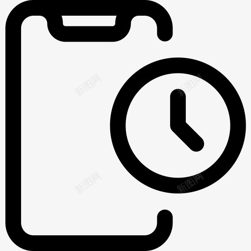 移动日期和时间9线性图标svg_新图网 https://ixintu.com 日期 时间 移动 线性
