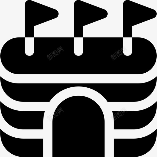 体育场城市生活34号满员图标svg_新图网 https://ixintu.com 34号 体育场 城市生活 满员