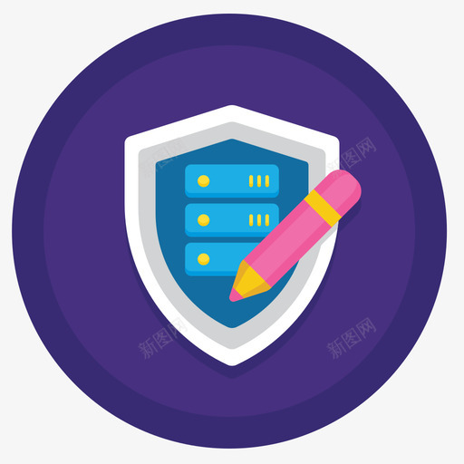 隐私gdpr36扁平圆形图标svg_新图网 https://ixintu.com gdpr 圆形 扁平 隐私