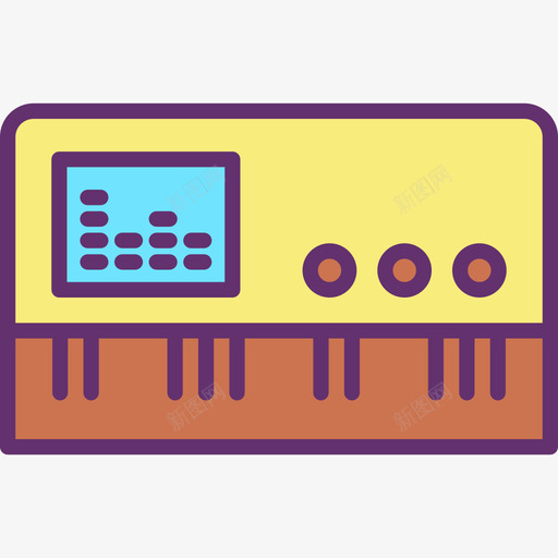 钢琴音乐111线性颜色图标svg_新图网 https://ixintu.com 线性 钢琴 音乐 颜色
