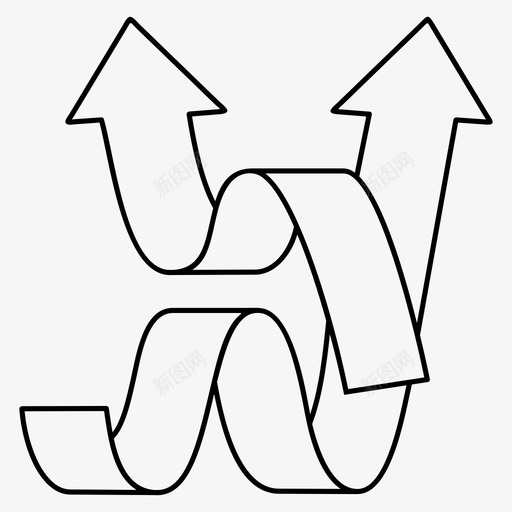 增加箭头增长图标svg_新图网 https://ixintu.com 上升 增加 增长 箭头 趋势
