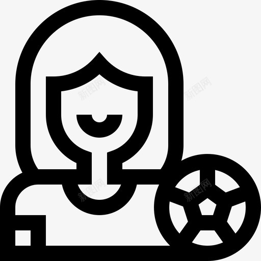 足球运动员体育头像15直线型图标svg_新图网 https://ixintu.com 体育 头像 直线 线型 足球 运动员