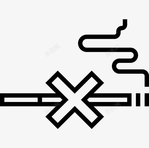 禁止吸烟74号博物馆直系图标svg_新图网 https://ixintu.com 74号 博物馆 吸烟 直系 禁止