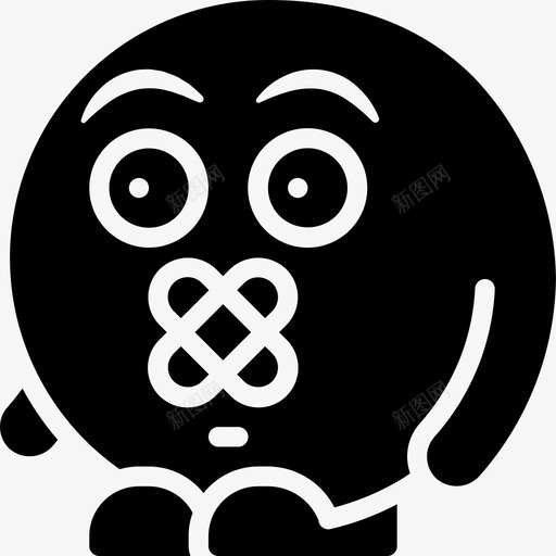 安静情绪化的人填充图标svg_新图网 https://ixintu.com 填充 安静 情绪化
