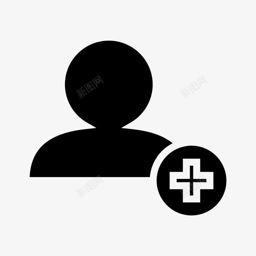 添加朋友添加帐户添加用户图标svg_新图网 https://ixintu.com 帐户 朋友 添加 用户 联系人