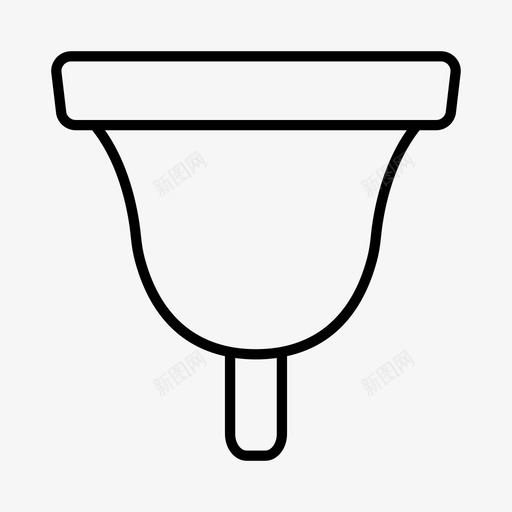 月经杯美容化妆品图标svg_新图网 https://ixintu.com 个人护理 化妆品 月经 经期 美容 美容化妆