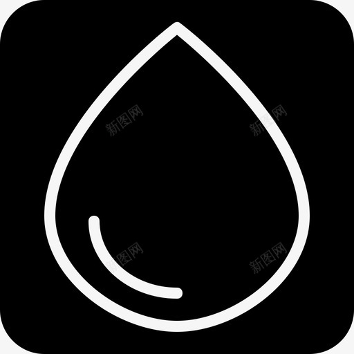 液体水滴流动图标svg_新图网 https://ixintu.com 半透明 水滴 流动 液体 雨滴