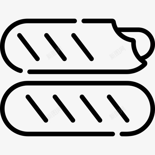 Chorizo葡萄牙4直线型图标svg_新图网 https://ixintu.com Chorizo 直线 线型 葡萄牙