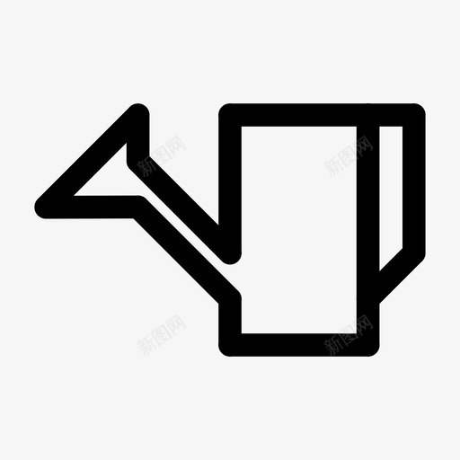 浇灌罐养护种植图标svg_新图网 https://ixintu.com 养护 圆盖 植物 浇灌 直线 种植