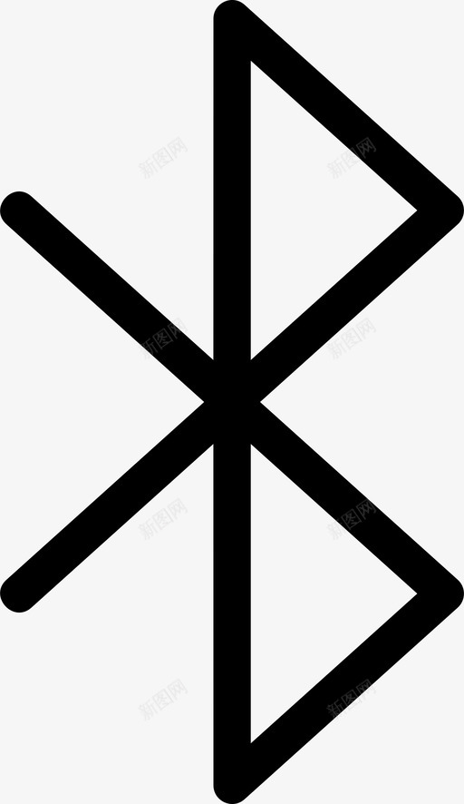 蓝牙连接互联网图标svg_新图网 https://ixintu.com 互联网 网络 蓝牙 虚拟 虚拟网 连接