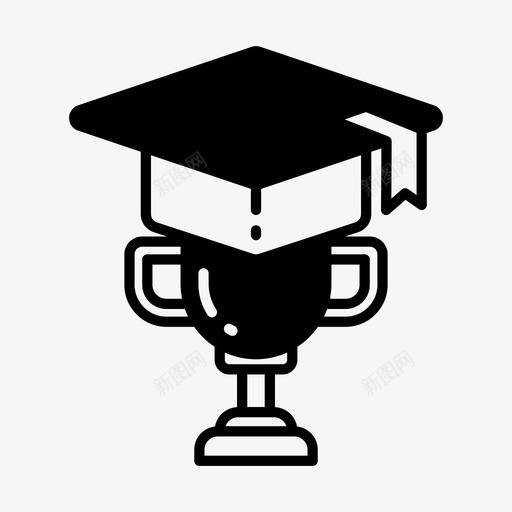 职称学位文凭图标svg_新图网 https://ixintu.com 奖杯 学位 学历 学校 文凭 职称