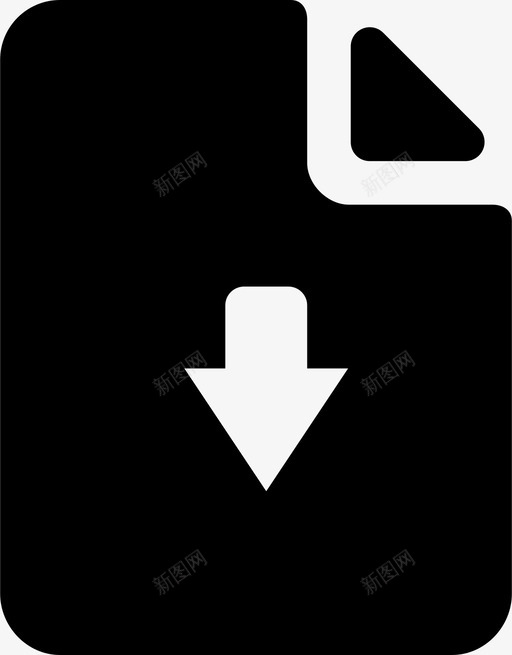 文件向下箭头框图标svg_新图网 https://ixintu.com 下载 不同 同类型 向下 文件 文件夹 箭头
